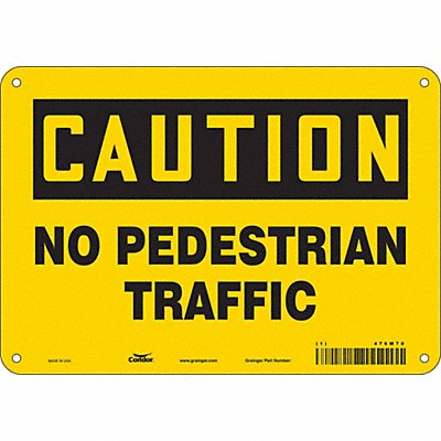 Safety Sign 7 in x 10 in Aluminum