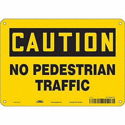 Safety Sign 7 inx10 in Polyethylene