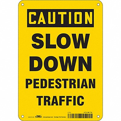 Safety Sign 10 inx7 in Aluminum