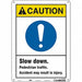 Safety Sign 14 inx10 in Aluminum
