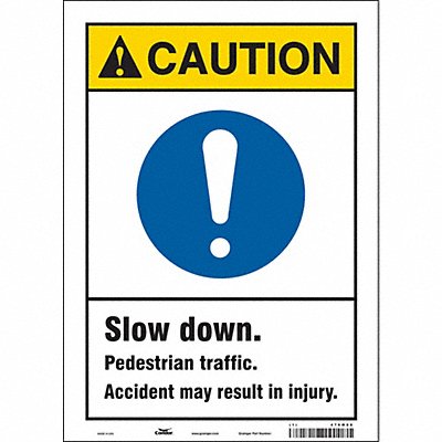 Safety Sign 14 inx10 in Vinyl