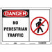 Safety Sign 10 inx14 in Polyethylene