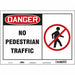 Safety Sign 10 inx14 in Vinyl