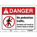 Safety Sign 10 inx14 in Vinyl