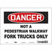 Safety Sign 7 inx10 in Vinyl