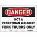 Safety Sign 10 inx14 in Vinyl