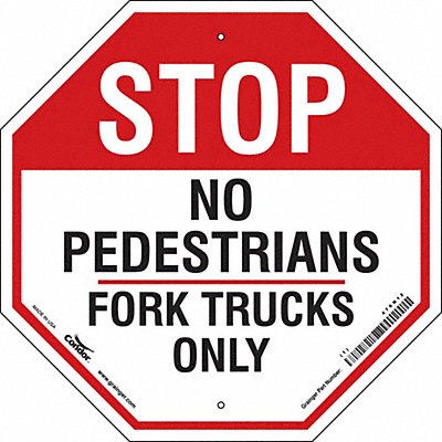 Safety Sign 18 inx18 in Aluminum