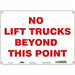 Safety Sign 10 in x 14 in Aluminum