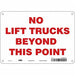 Safety Sign 7 in x 10 in Polyethylene