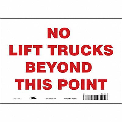 Safety Sign 7 in x 10 in Vinyl