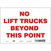 Safety Sign 7 in x 10 in Vinyl