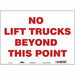 Safety Sign 10 inx14 in Vinyl