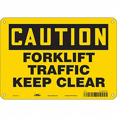 Safety Sign 7 in x 10 in Aluminum