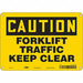 Safety Sign 7 in x 10 in Aluminum