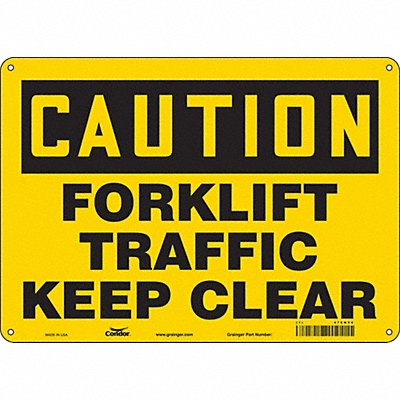 Safety Sign 10 inx14 in Aluminum