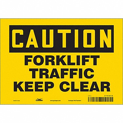 Safety Sign 7 in x 10 in Vinyl