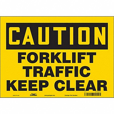 Safety Sign 10 in x 14 in Vinyl
