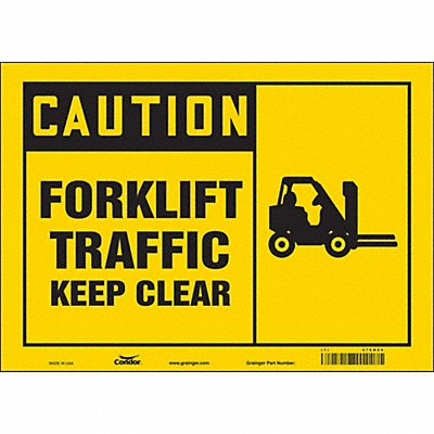 Safety Sign 10 inx14 in Vinyl