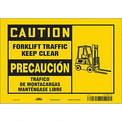 Safety Sign 7 inx10 in Vinyl