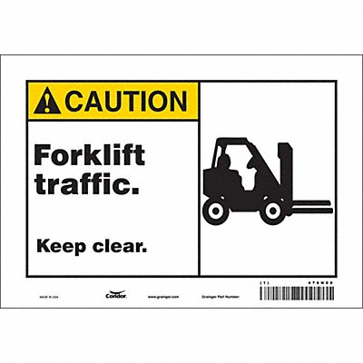 Safety Sign 7 in x 10 in Vinyl