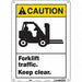 Safety Sign 14 inx10 in Polyethylene