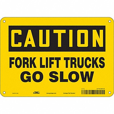 Safety Sign 7 inx10 in Polyethylene
