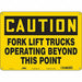 Safety Sign 10 inx14 in Polyethylene