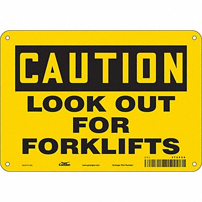 Safety Sign 7 inx10 in Polyethylene