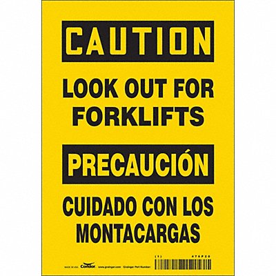 Safety Sign 10 inx7 in Vinyl