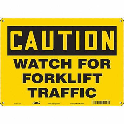Safety Sign 10 inx14 in Aluminum
