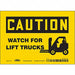 J6972 Safety Sign 5 inx7 in Vinyl