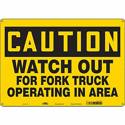 Safety Sign 14 inx20 in Polyethylene