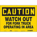 Safety Sign 10 inx14 in Vinyl