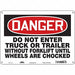 Safety Sign 10 inx14 in Polyethylene
