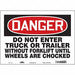 Safety Sign 10 inx14 in Vinyl
