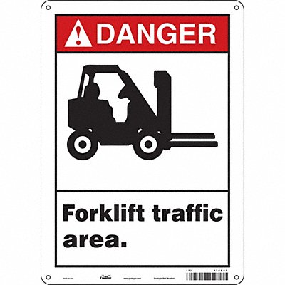 Safety Sign 14 inx10 in Polyethylene