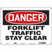 Safety Sign 10 in x 14 in Polyethylene