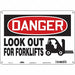 Safety Sign 10 inx14 in Polyethylene