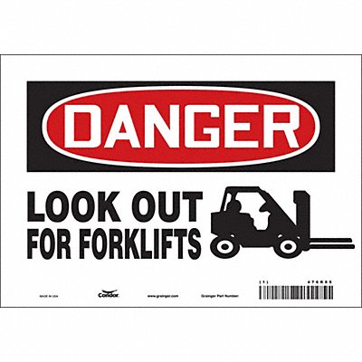 Safety Sign 7 inx10 in Vinyl