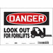 Safety Sign 7 inx10 in Vinyl
