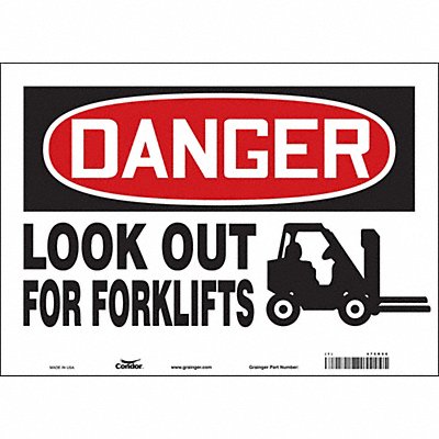 Safety Sign 10 in x 14 in Vinyl