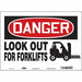 Safety Sign 10 in x 14 in Vinyl