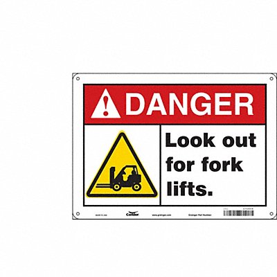 Safety Sign 10 inx14 in Aluminum