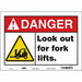Safety Sign 10 in x 14 in Vinyl