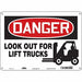 Safety Sign 10 inx14 in Polyethylene