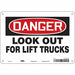 Safety Sign 7 in x 10 in Aluminum