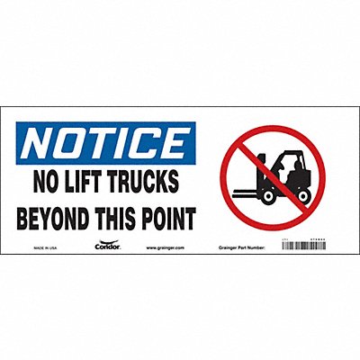 Safety Sign 7 in x 17 in Vinyl