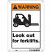 Safety Sign 10 in x 7 in Aluminum