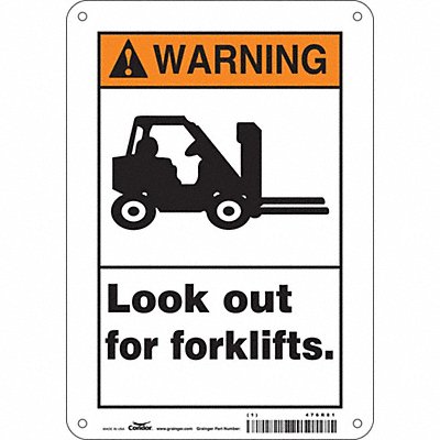 Safety Sign 10 inx7 in Polyethylene