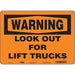 Safety Sign 10 in x 14 in Polyethylene